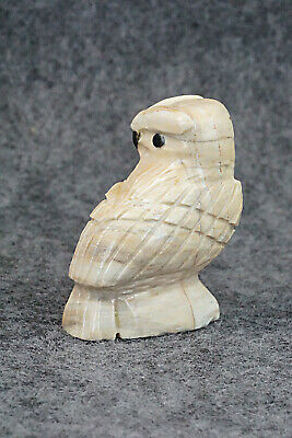 Owl Zuni Fetish Carving - Edison Bobelu