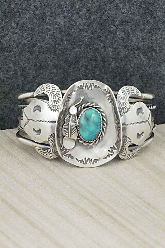 Turquoise & Sterling Silver Bracelet - Tim Yazzie
