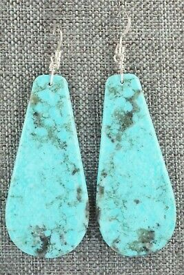 Turquoise & Sterling Silver Earrings - Lupe Lovato