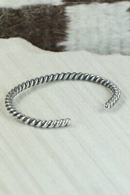Navajo Sterling Silver Bracelet - Elaine Tahe