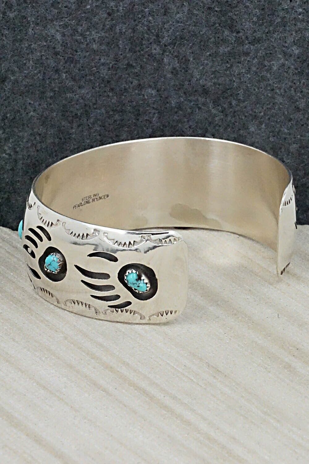 Turquoise & Sterling Silver Bracelet - Pearlene Spencer