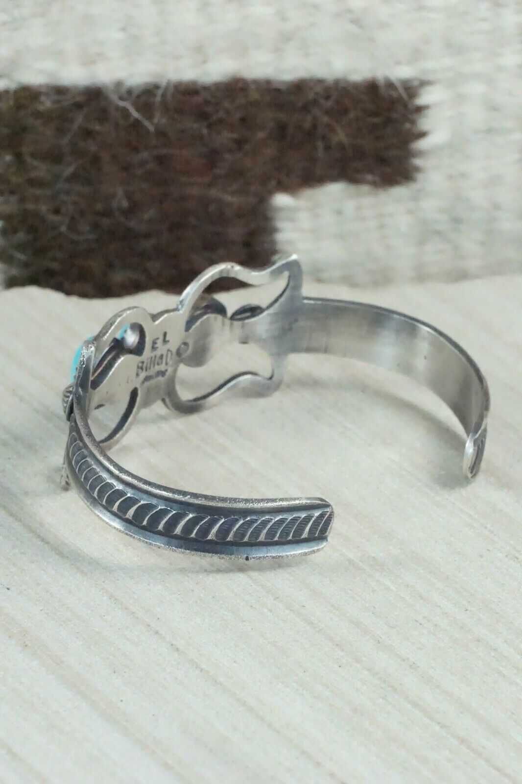 Turquoise and Sterling Silver Bracelet - Eva & Linberg Billah