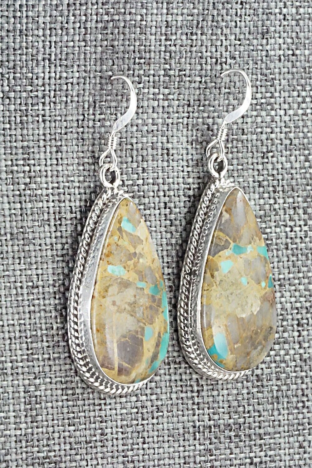 Turquoise & Sterling Silver Earrings - Isabelle Yazzie