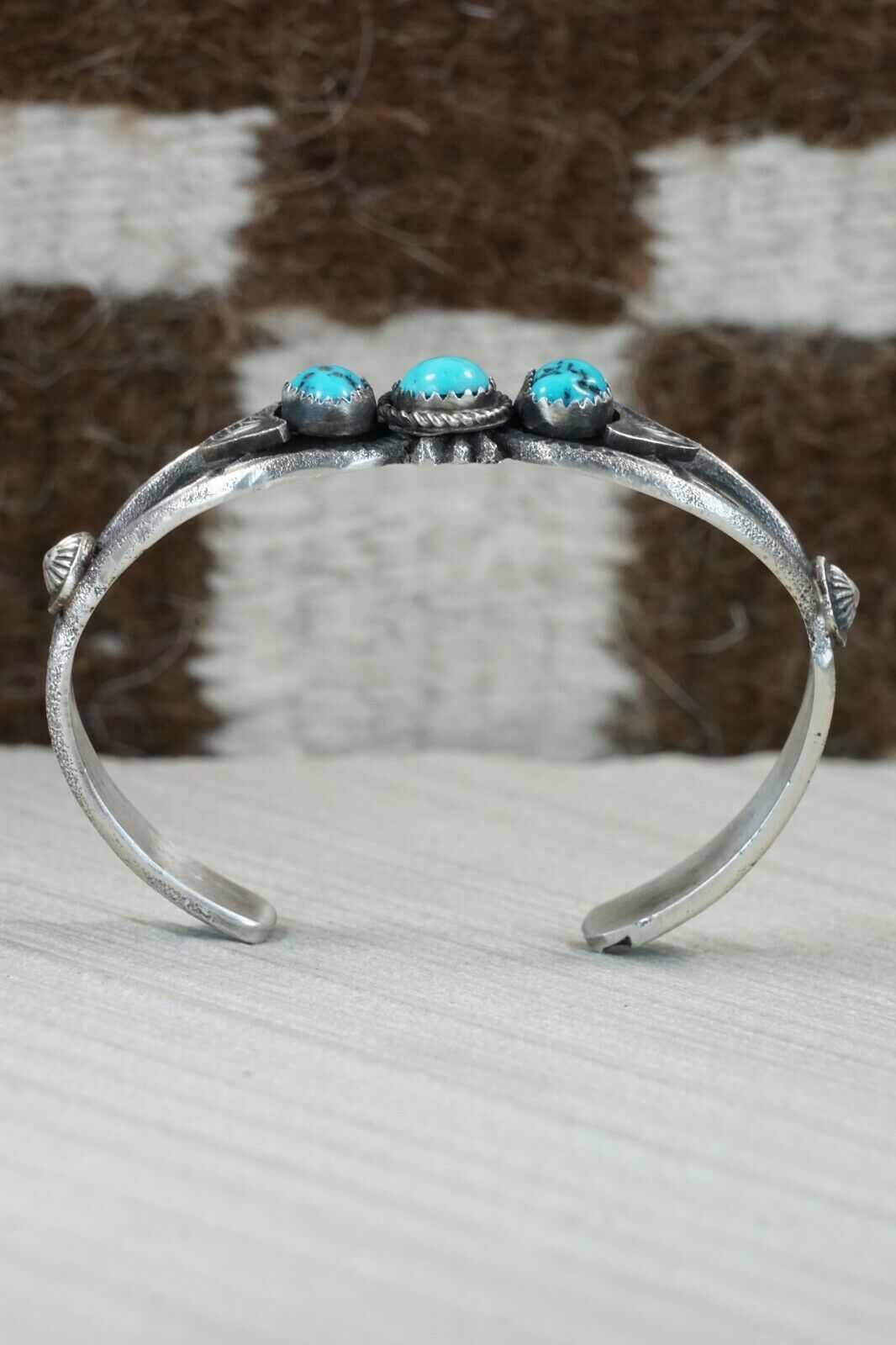 Turquoise and Sterling Silver Bracelet - Eva & Linberg Billah