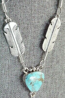 Turquoise & Sterling Silver Necklace - Gilbert Smith