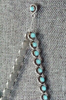 Turquoise and Sterling Silver Earrings - Florenda Lonasee