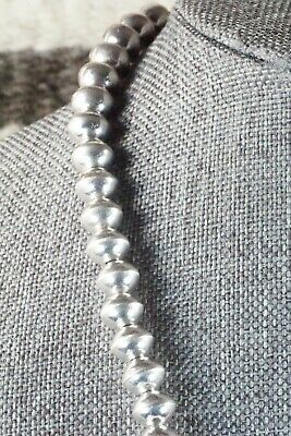 Sterling Silver Navajo Pearl Necklace - Preston Haley - High Lonesome Trading