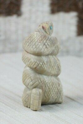 Rattle Snake Zuni Fetish Carving - Lavina Kaskalla - High Lonesome Trading