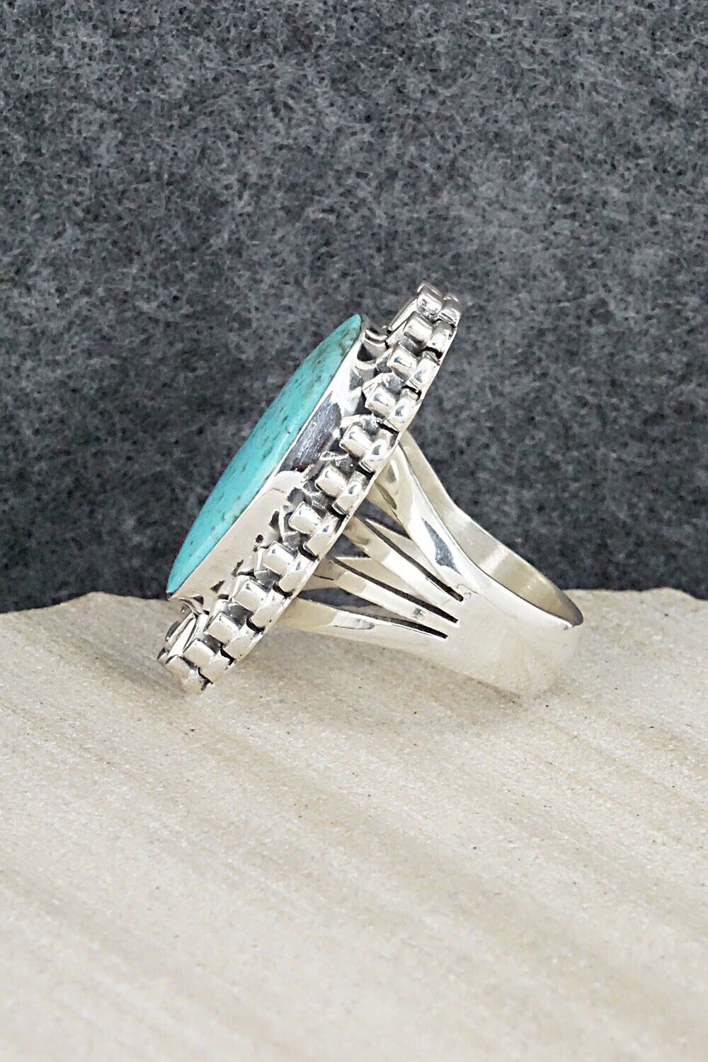 Turquoise & Sterling Silver Ring - Jimson Belin - Size 5.5