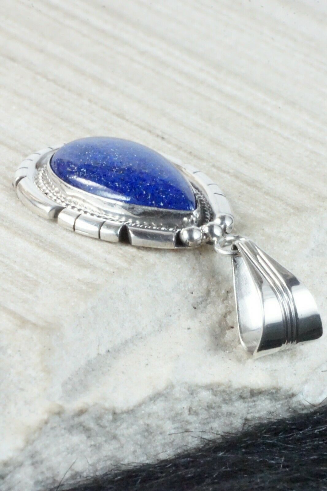 Lapis & Sterling Silver Pendant - Samuel Yellowhair