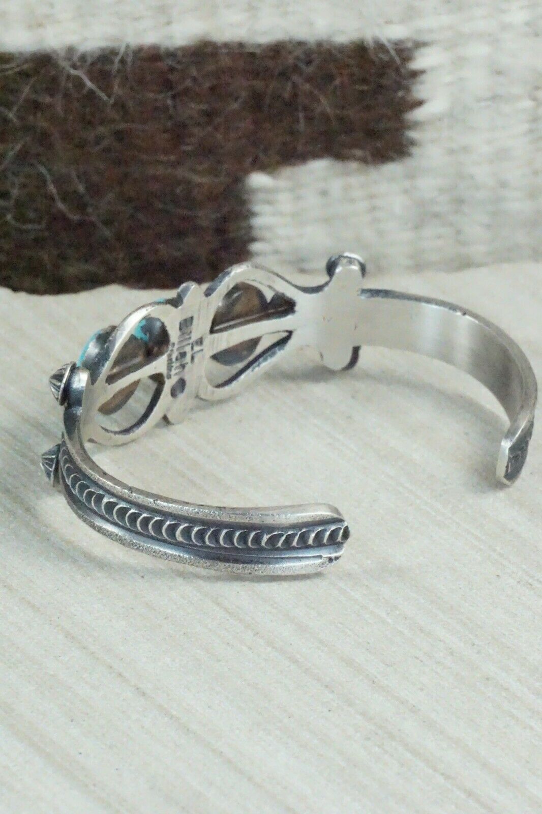 Turquoise and Sterling Silver Bracelet - Eva & Linberg Billah