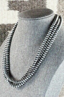 Sterling Silver Navajo Pearl Necklace - Presley Haley