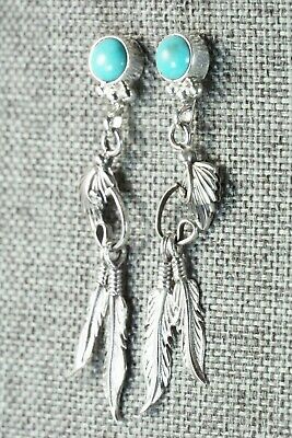 Turquoise & Sterling Silver Earrings - Rita Largo