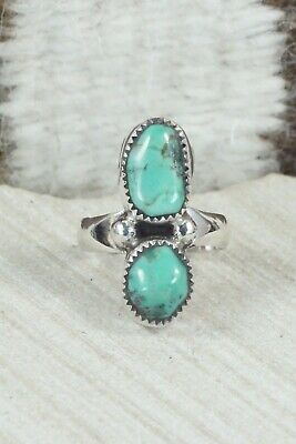 Turquoise and Sterling Silver Ring - Pricilla Reeder - Size 7.25