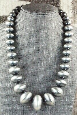 Sterling Silver Navajo Pearl Necklace - Presley Haley