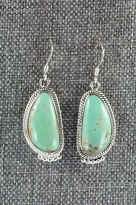 Turquoise & Sterling Silver Earrings - Lee Shorty