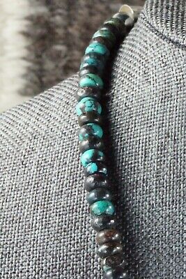 Turquoise & Sterling Silver Necklace - Navajo