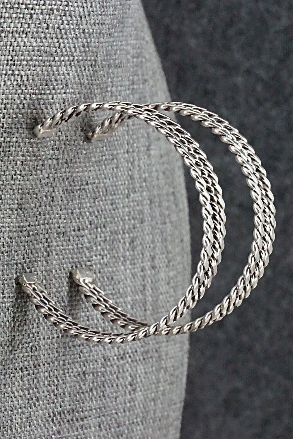 Sterling Silver Hoop Earrings - Elaine Tahe
