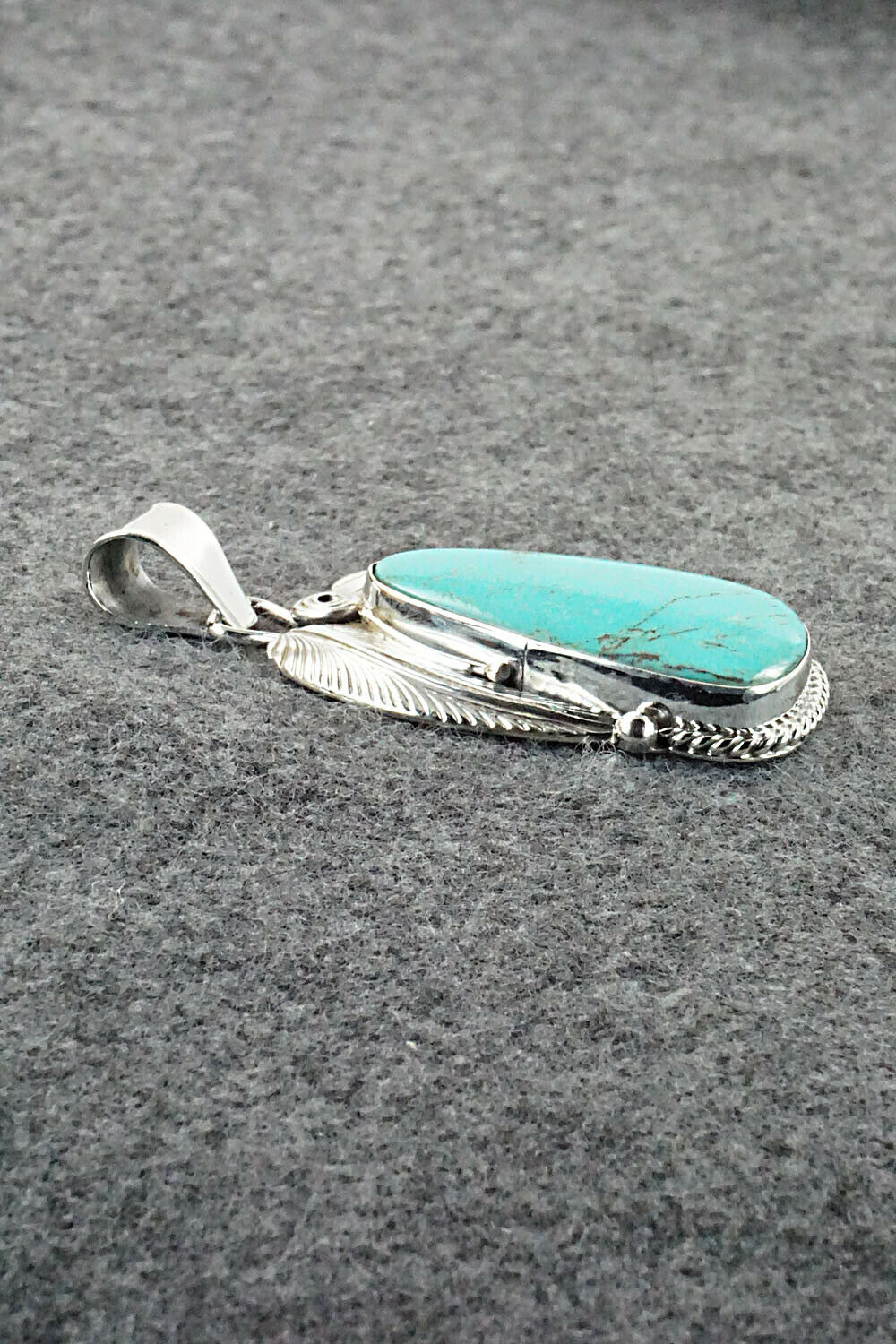 Turquoise & Sterling Silver Pendant - Davey Morgan