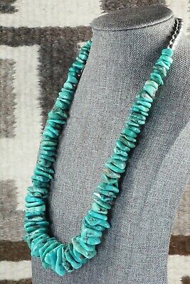 Turquoise & Sterling Silver Necklace - Navajo