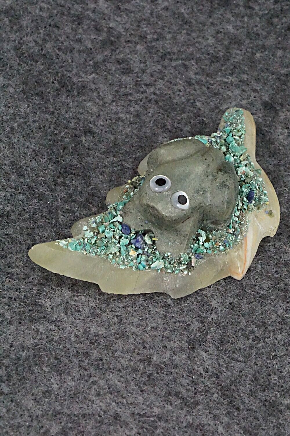 Frog Zuni Fetish Carving - Justin Natewa
