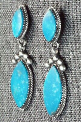 Turquoise & Sterling Silver Earrings - Selina Warner - High Lonesome Trading