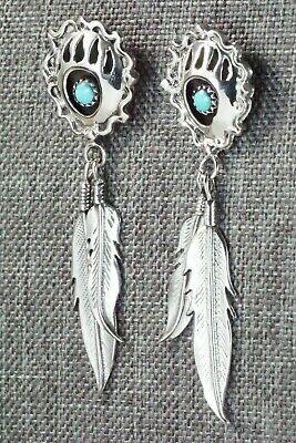 Turquoise & Sterling Silver Earrings - Annie Spencer - High Lonesome Trading