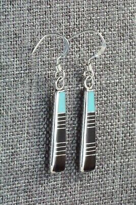 Turquoise & Sterling Silver Earrings - Valentine Laate