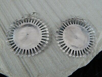 Zuni Sterling Silver & Turquoise Earrings - Iva Booqua - High Lonesome Trading