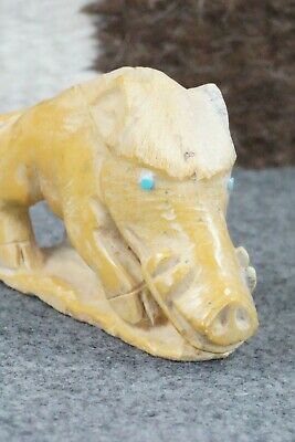 Boar Zuni Fetish Carving - Derrick Kaamasee