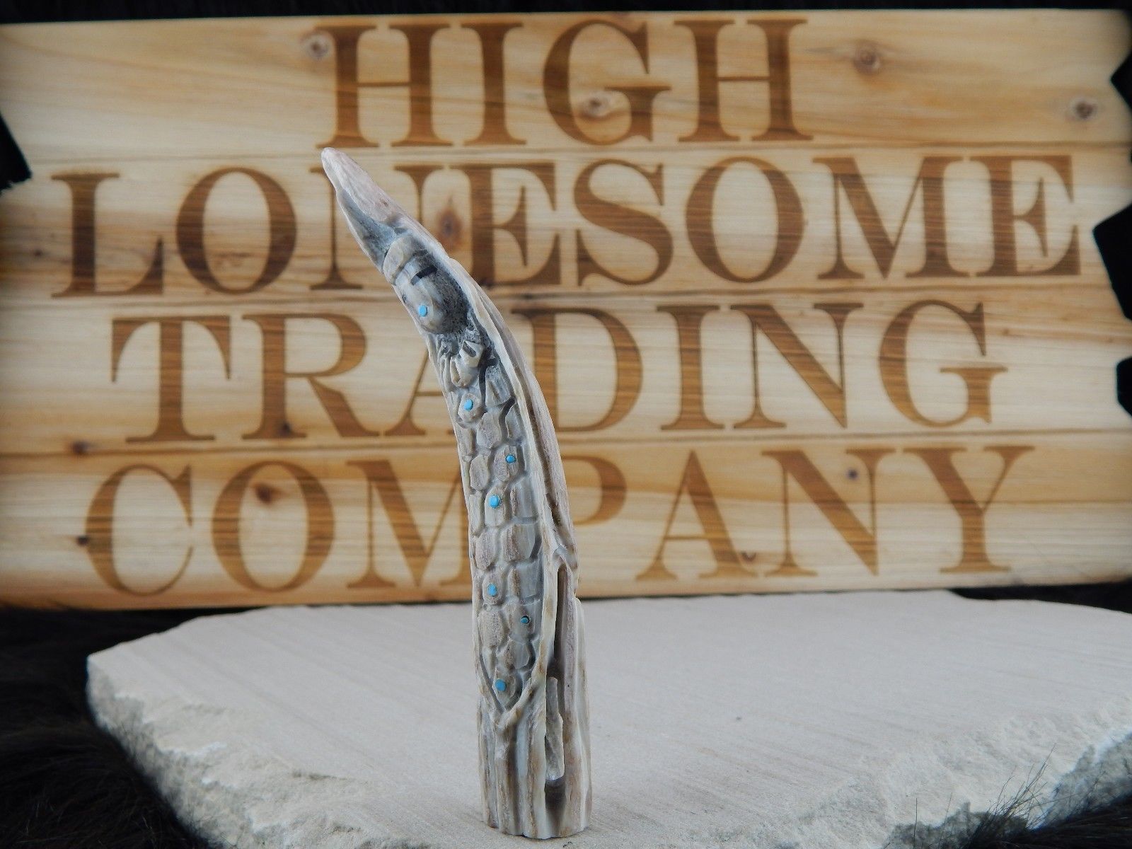 Corn Maiden Zuni Fetish Carving - Jerrold Lahaleon - High Lonesome Trading