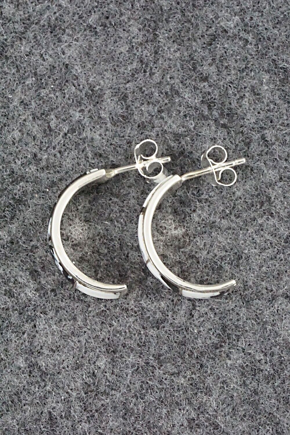 White Buffalo & Sterling Silver Earrings - Claresse Kylestewa