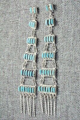 Turquoise & Sterling Silver Earrings - Ashley Laate