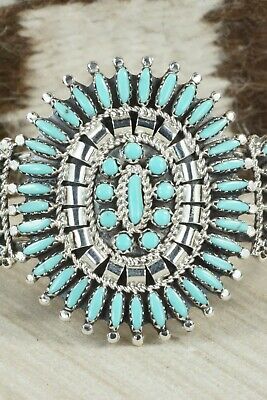 Turquoise & Sterling Silver Bracelet - Nathaniel Nez