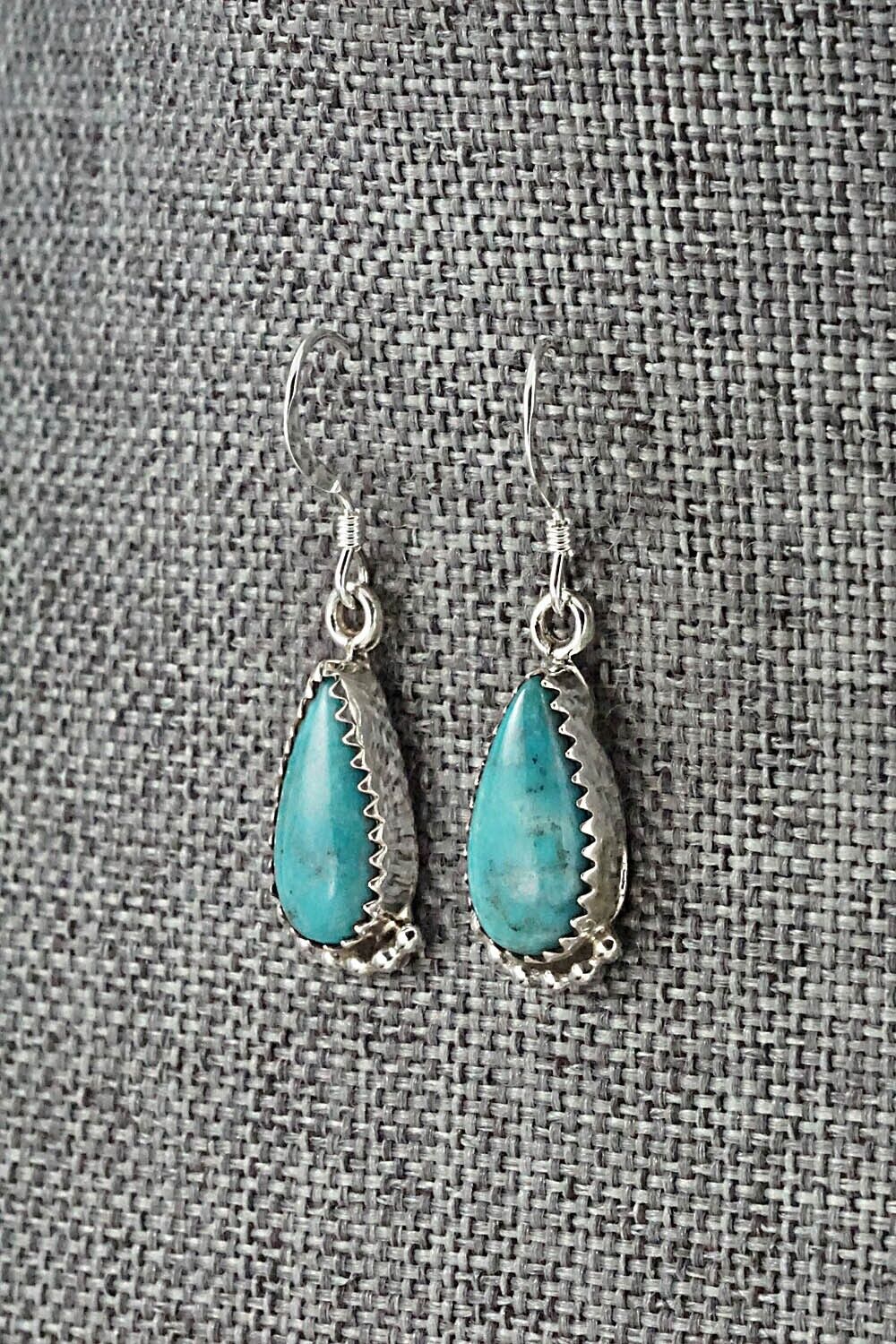 Turquoise & Sterling Silver Earrings - Emery Spencer