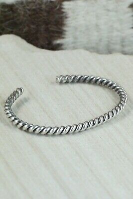 Navajo Sterling Silver Bracelet - Elaine Tahe