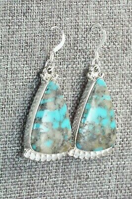 Turquoise & Sterling Silver Earrings - Verley Betone
