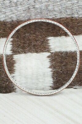 Coral & Sterling Silver Bangle Bracelet - Jessica Chavez