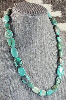 Turquoise & Sterling Silver Necklace - Navajo