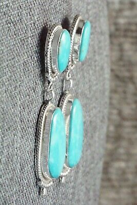 Turquoise & Sterling Silver Earrings - Verley Betone