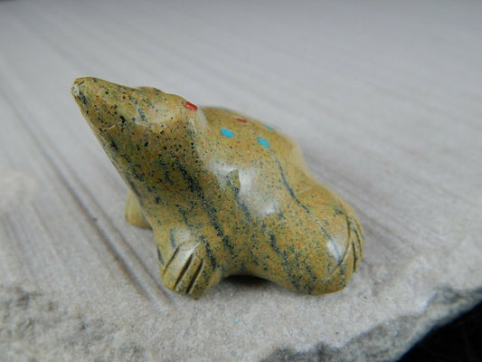 Frog Zuni Fetish Carving - Lena Boone - High Lonesome Trading
