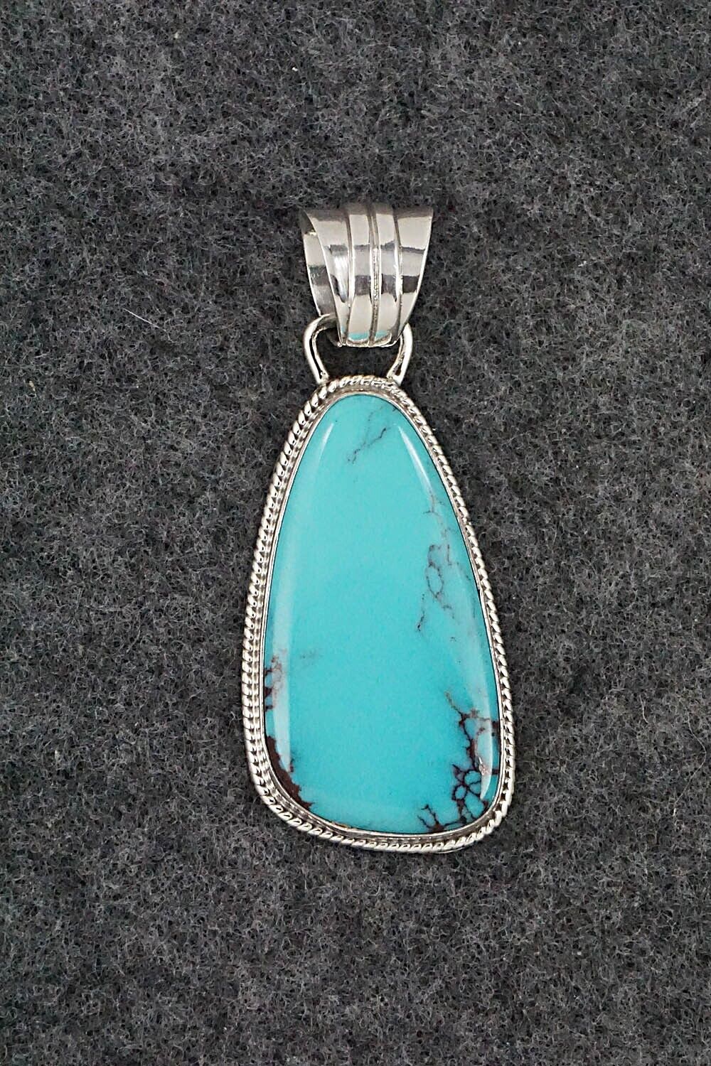 Turquoise and Sterling Silver Pendant - Sharon McCarthy