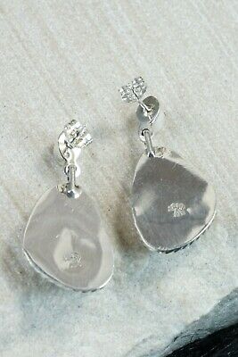 Turquoise & Sterling Silver Earrings - Annie Spencer - Navajo