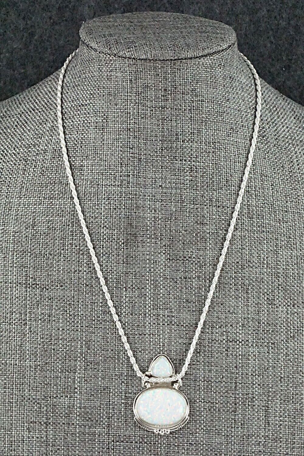 Opalite & Sterling Silver Necklace - Rita Largo