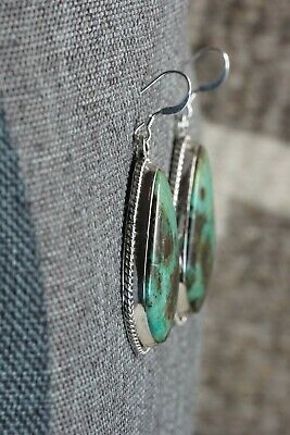 Navajo Turquoise & Sterling Silver Earrings - Freida Martinez