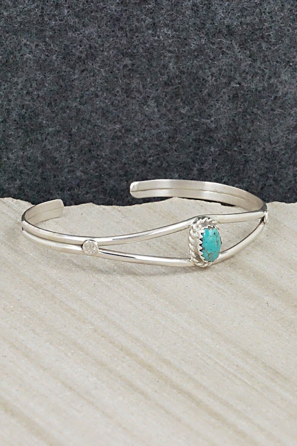 Turquoise & Sterling Silver Bracelet - Elton Cadman