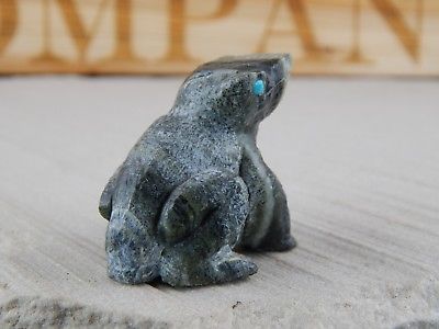 Frog Zuni Fetish Carving - Herbert Him - High Lonesome Trading