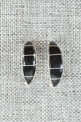 Jet & Sterling Silver Earrings - Val Laate