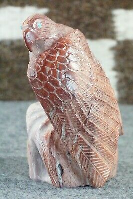 Eagle Zuni Fetish Carving - Derrick Kaamasee