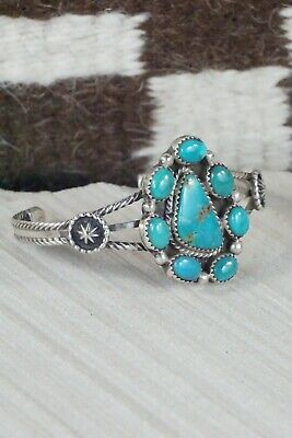 Navajo Turquoise and Sterling Silver Bracelet - Native American